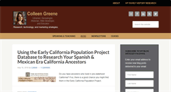 Desktop Screenshot of colleengreene.com